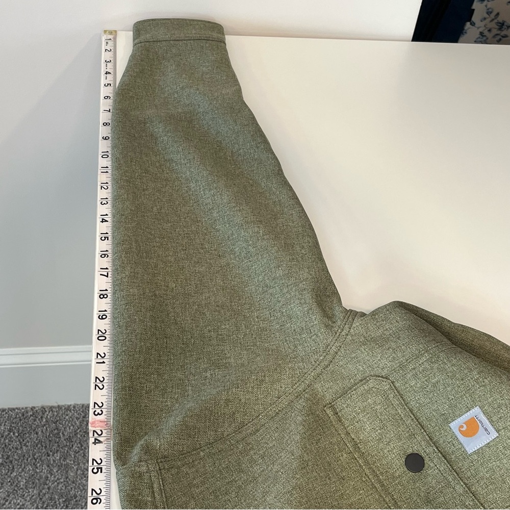 Carhartt Rain Defender Relaxed-Fit Heavyweight Hooded Shirt Jac for Men - Size M - Picture 9 of 12